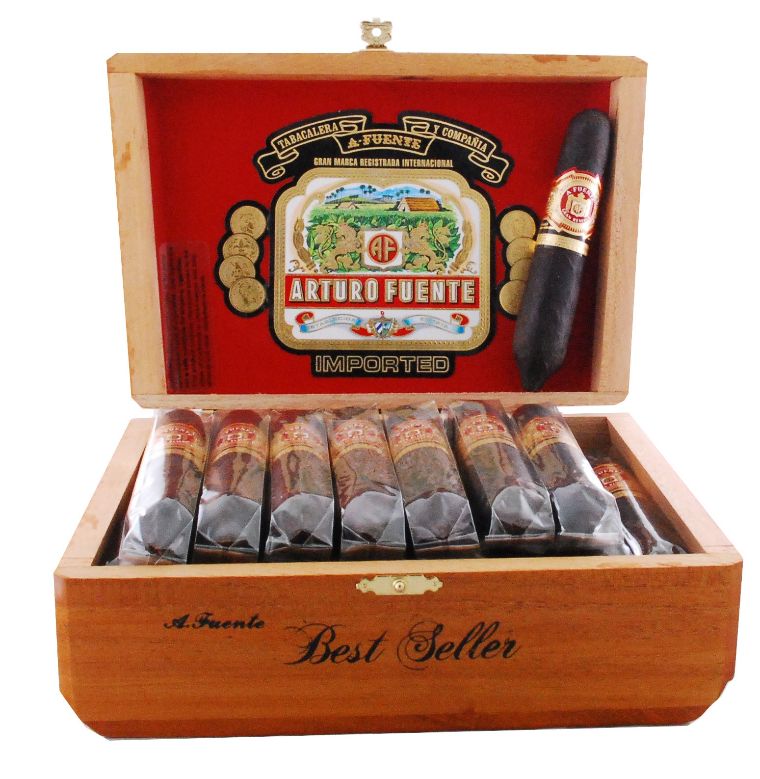 Arturo Fuente Best Seller Cigar Maduro Box Open