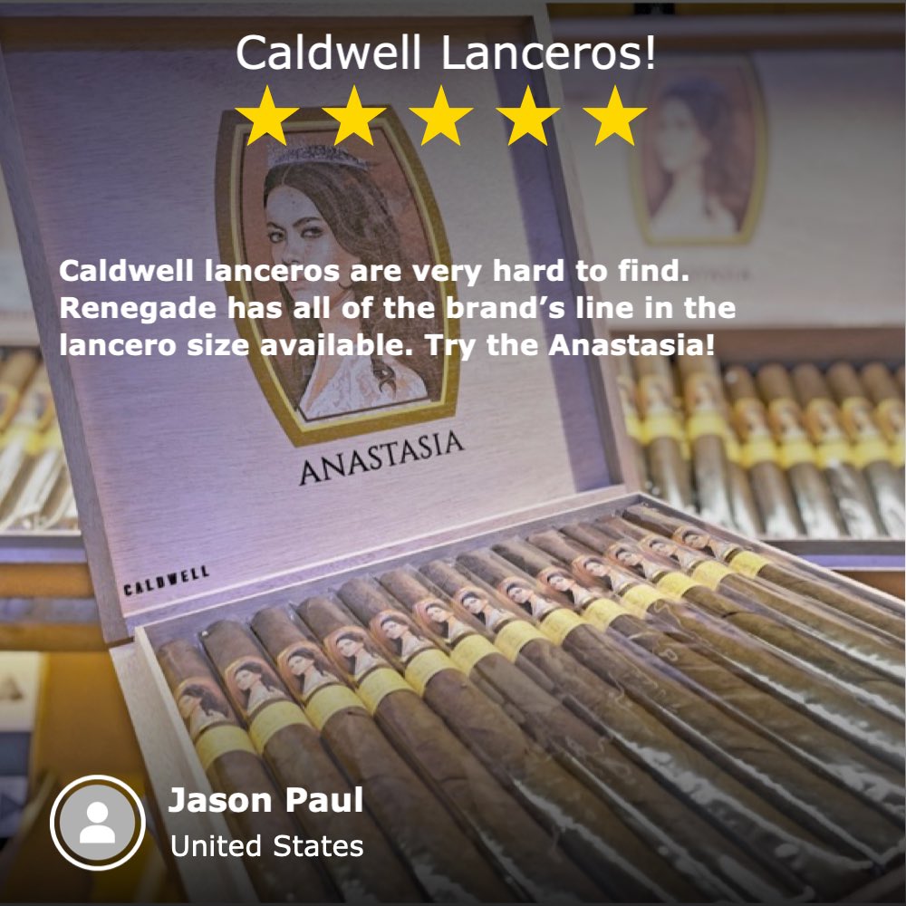 Four cigars with branded tubes next to repeated word "SALE" and a text bubble stating "50% discount" for Renegade Cigars.