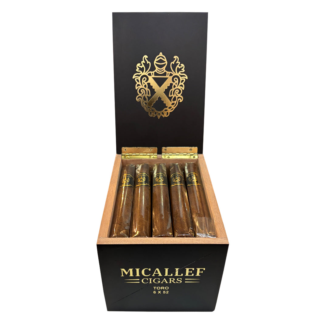 Micallef Black cigar box, Mexican San Andrés maduro wrapper, Color Series