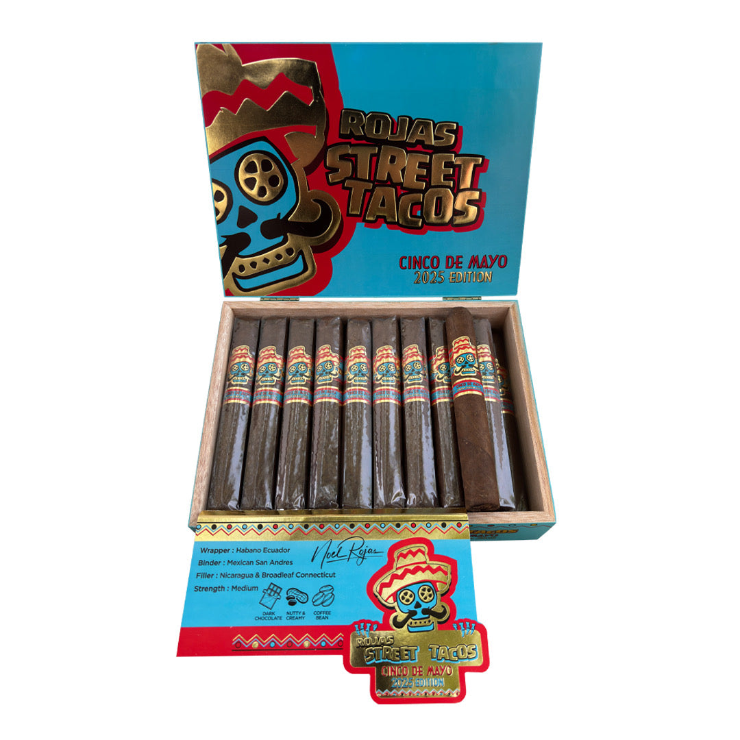 Rojas Cinco de Mayo Cigar Box Open