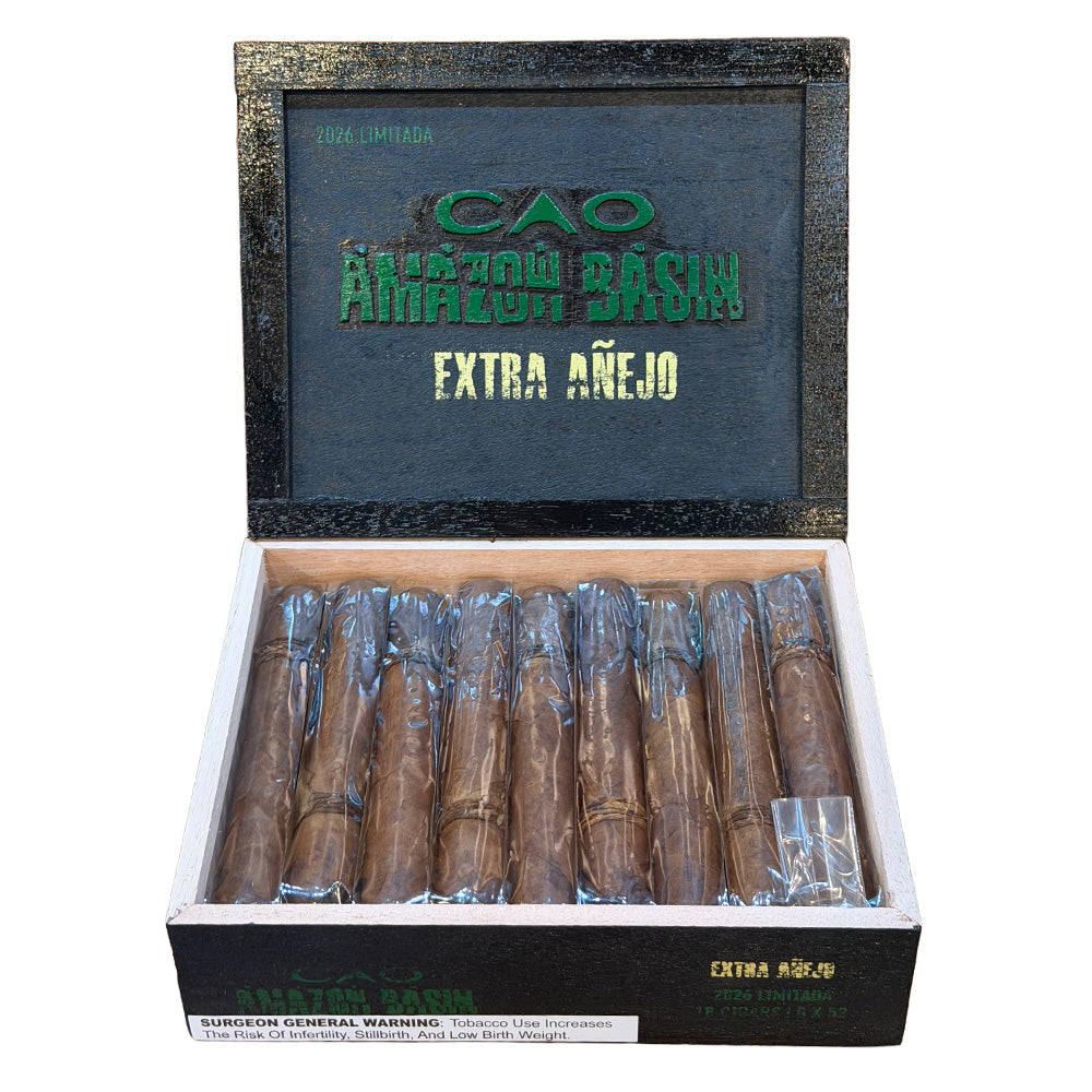CAO Amazon Basin Extra Añejo Box Open