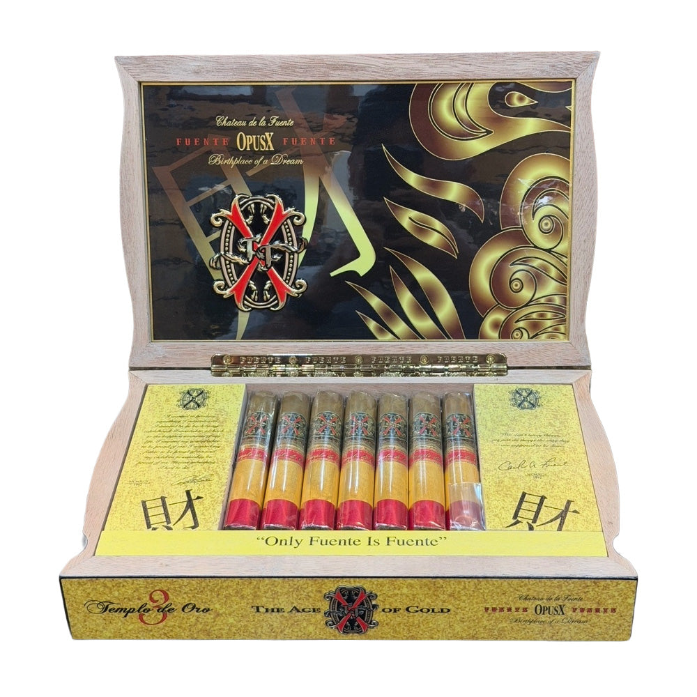 Fuente Opus X Templo de Oro Box Open