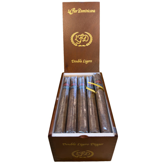 La Flor Dominicana Double Ligero Natural Box Open