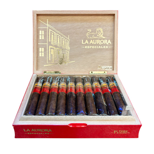 La Aurora Especiales Cigar Box Open