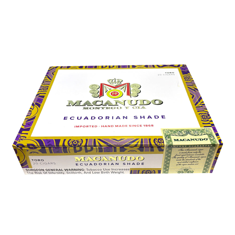 Macanudo Ecuadorian Shade closed 20-count box