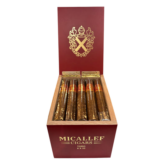 Micallef Red cigar box, San Andrés Habano wrapper, Color Series