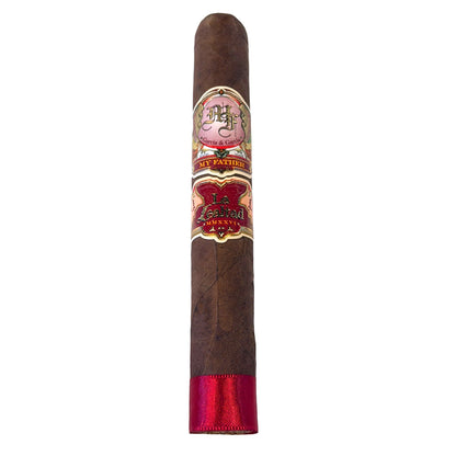 My Father La Lealtad cigar with a dark Ecuadorian Habano Oscuro Rosado wrapper and gold-and-red band