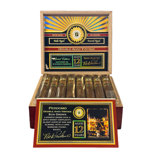 Perdomo Double Aged 12yr Vintage Sun-Grown box Open