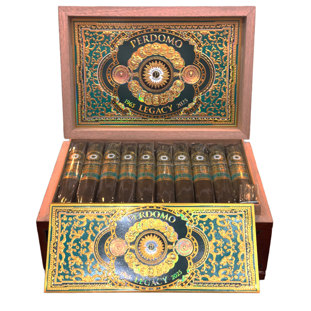 Perdomo Legacy Father & Son Maduro Box Open