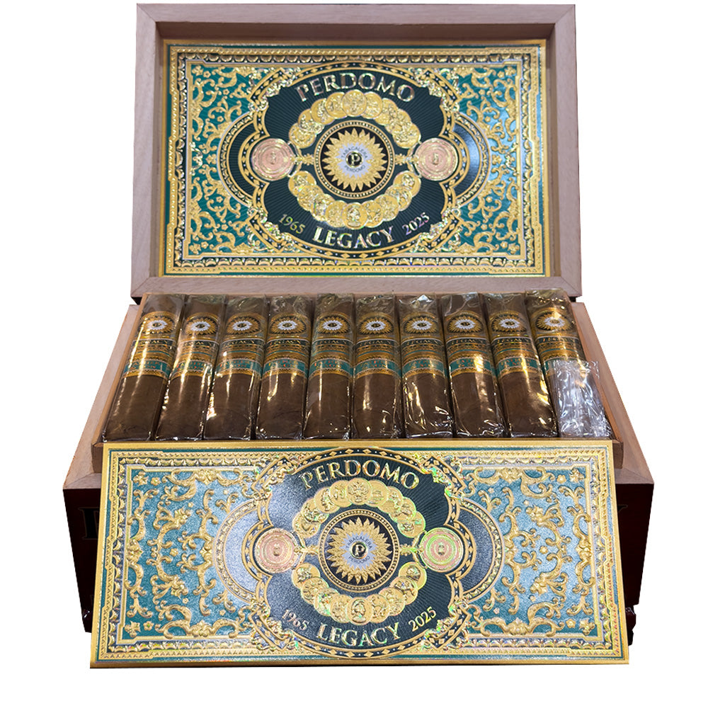 Perdomo Legacy Father & Son Nicaraguan Shade Grown Box Open