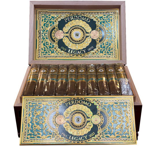 Perdomo Legacy Father & Son Nicaraguan Shade Grown Box Open