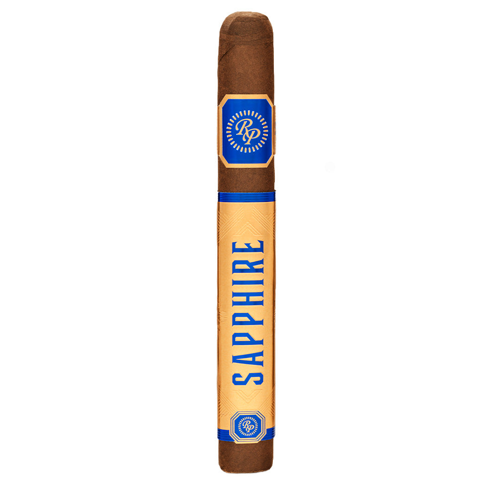Single Rocky Patel Sapphire cigar with a dark Mexican San Andrés wrapper