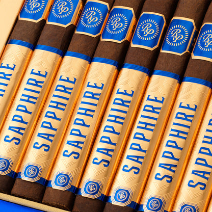 Several Rocky Patel Sapphire cigars showing their San Andrés wrappers