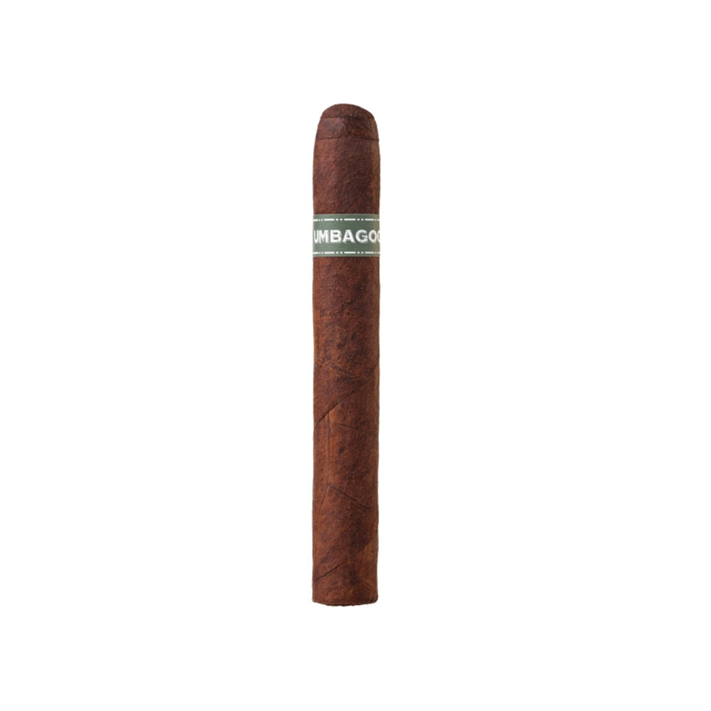 Brown cigar with a label featuring the word "Umbagog" on a white background.