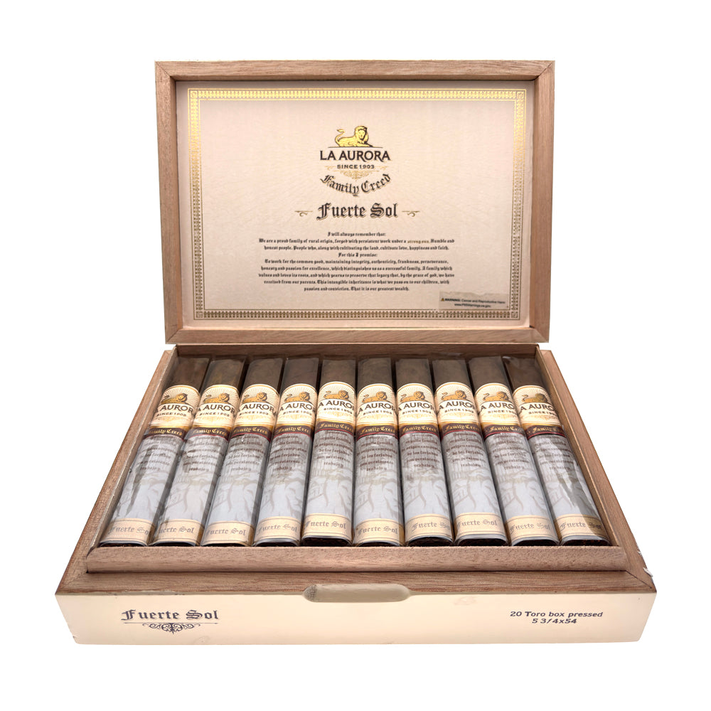 la aurora fuerte sol open box