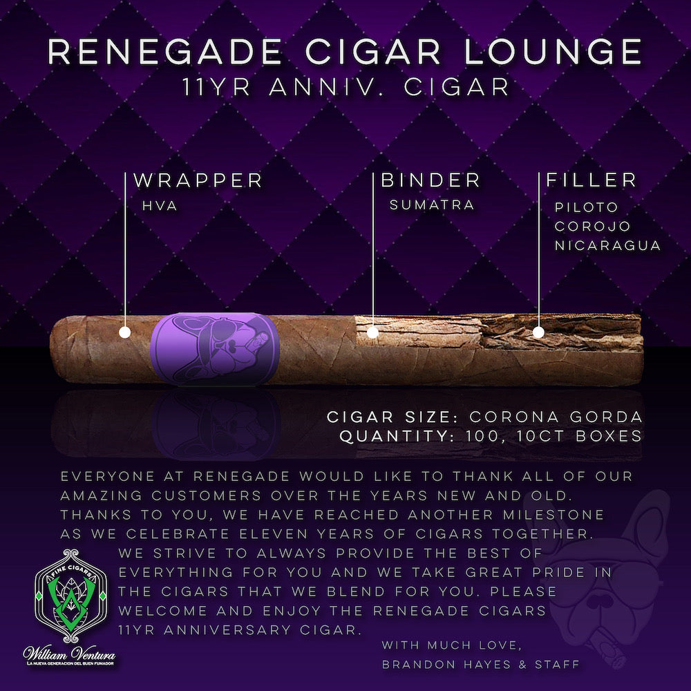 Renegade XI Anniversary Cigar