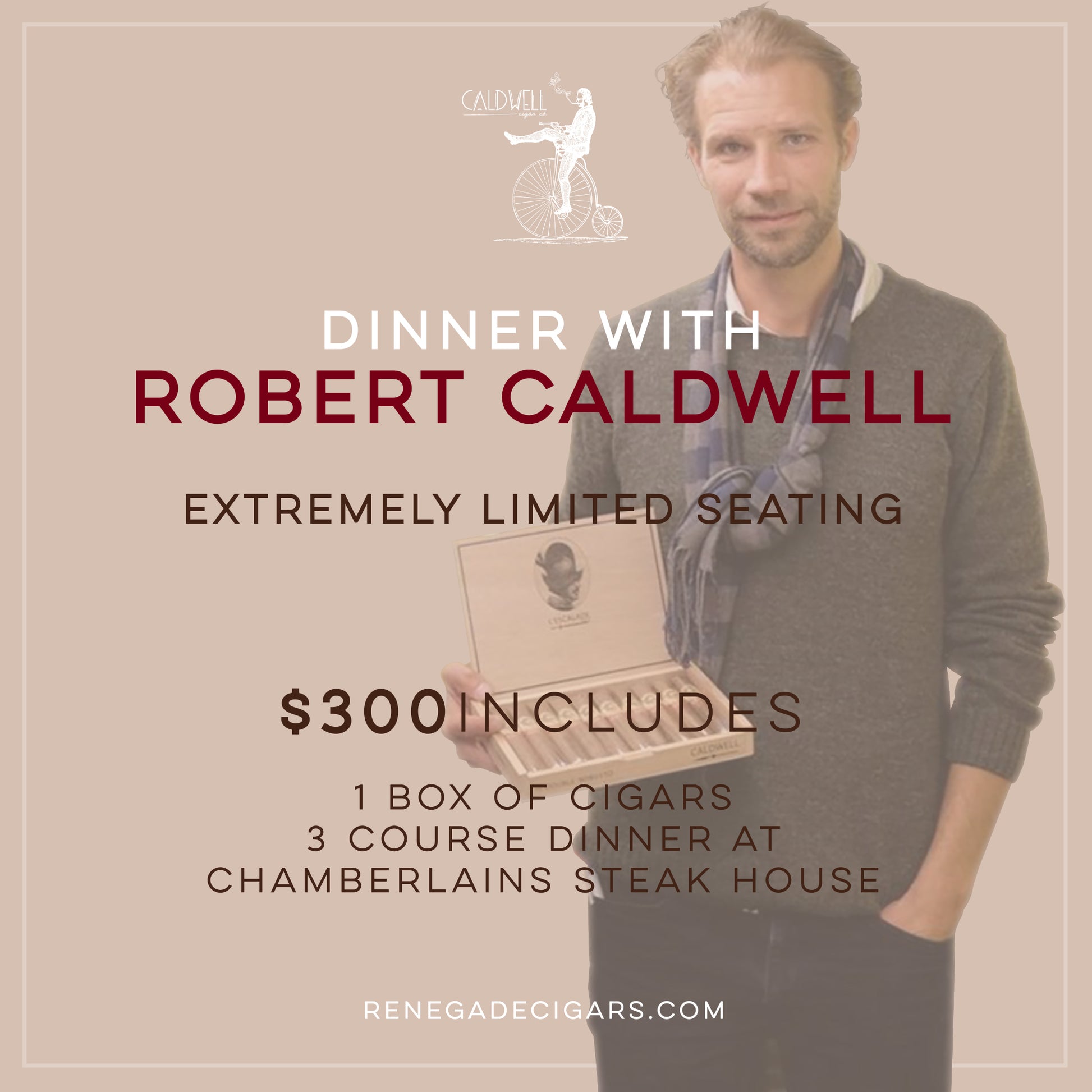 Robert Caldwell 3- Course Dinner - February 2nd, 2022