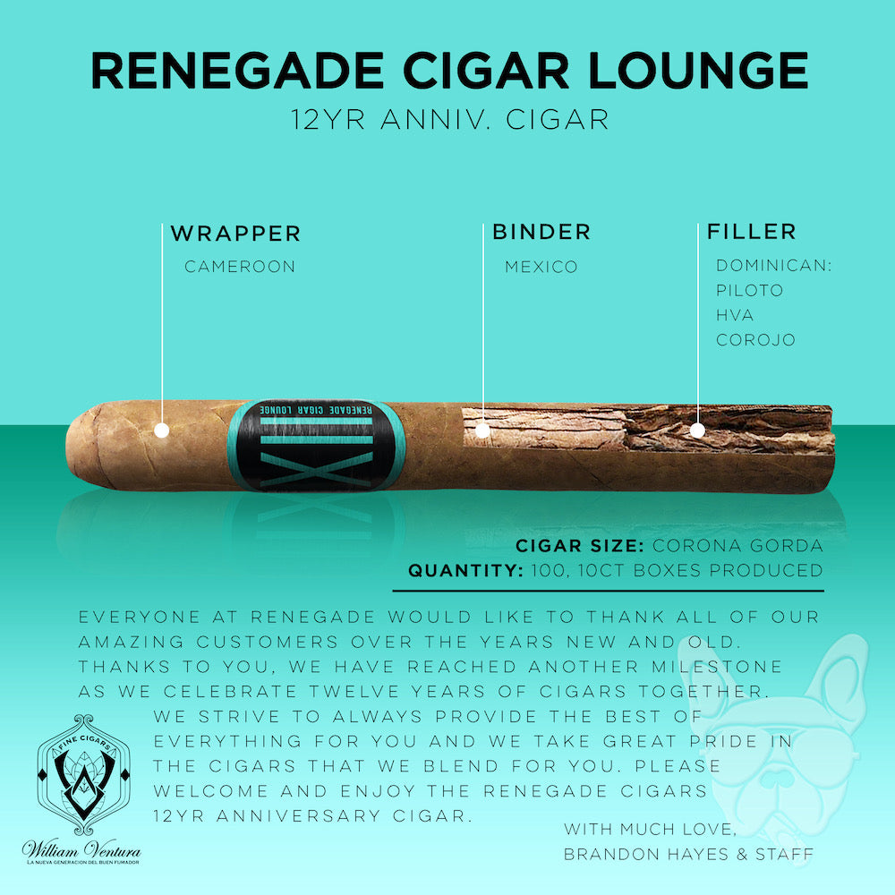 Renegade XII Anniversary Cigar