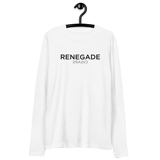 Renegade Cigars Long Sleeve Fitted Crew White